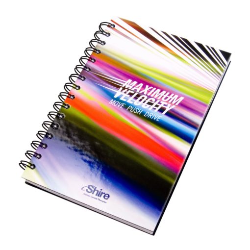 5.25" x 8.25" Full Color Laminated Spiral Journal Notebook