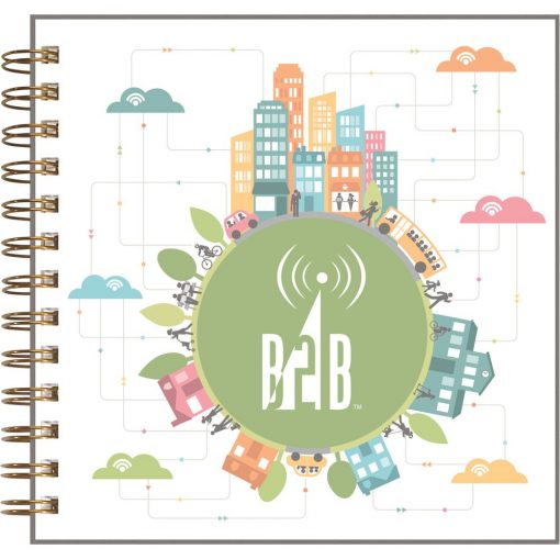 ClearView™ Square NoteBook Journal (7"x7")