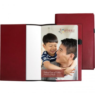 Pedova™ Refillable Notebook w/Full-Color Tip-in Page (5.5"x8")