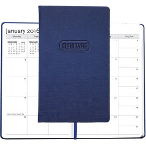 Medium Casebound Hybrids™ Bohemian™ Textured Journal w/ Planner (5" x 8.5")