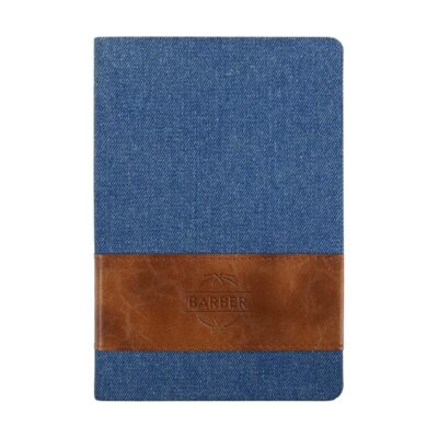 Denim with Leatherette Band Journal