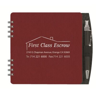 5" Classic Square Journal w/50 Sheets & Pen