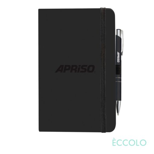 Eccolo® Calypso Journal/Clicker Pen - (M) Black-1