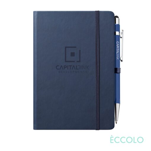Eccolo® Cool Journal/Atlas Pen/Stylus Pen - (M) Navy Blue