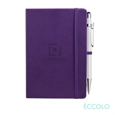 Eccolo® Cool Journal/Atlas Pen/Stylus Pen - (M) Purple
