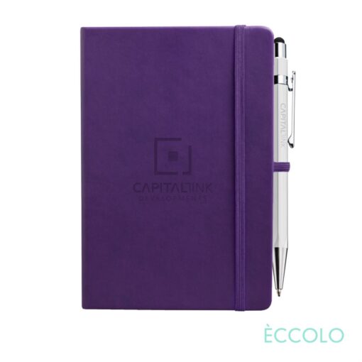 Eccolo® Cool Journal/Atlas Pen/Stylus Pen - (M) Purple