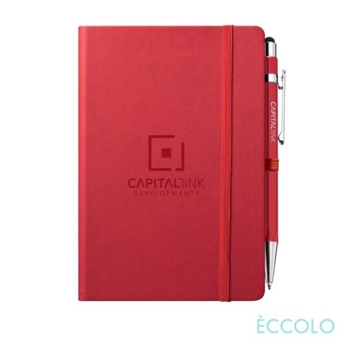 Eccolo® Cool Journal/Atlas Pen/Stylus Pen - (M) Red-1