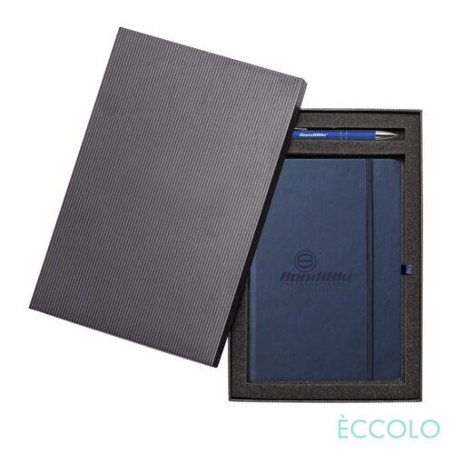 Eccolo® Cool Journal/Clicker Pen Gift Set - (M) Navy Blue