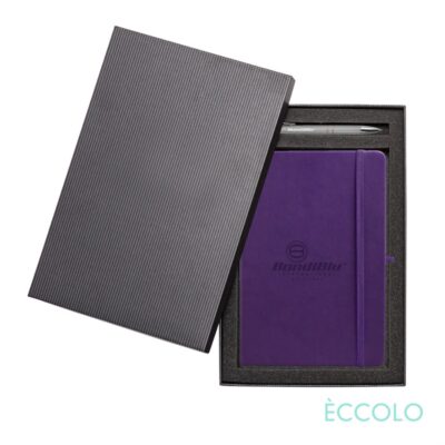 Eccolo® Cool Journal/Clicker Pen Gift Set - (M) Purple-1