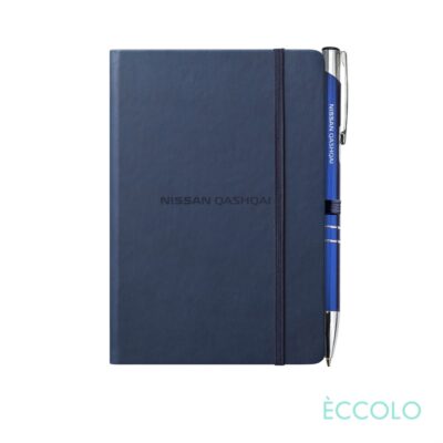 Eccolo® Cool Journal/Clicker Pen - (S) Navy Blue