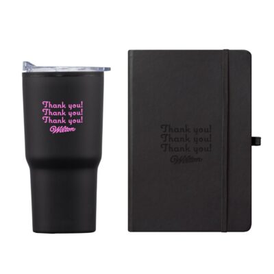 Eccolo® Cool Journall/Bexley Tumbler Gift Set - Black
