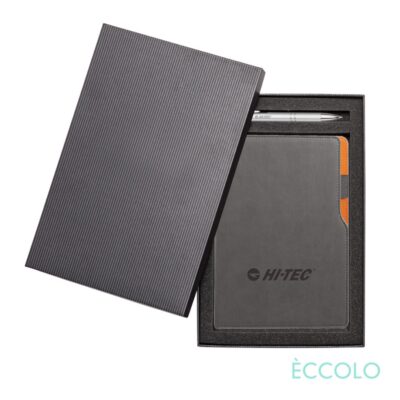 Eccolo® Mambo Journal/Clicker Pen Gift Set - (M) Orange-1