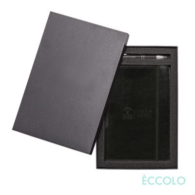 Eccolo® Rhythm Journal/Clicker Pen Gift Set - (M) Black-1
