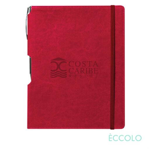 Eccolo® Rhythm Journal/Clicker Pen - (L) Red