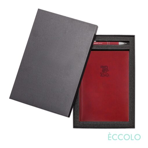 Eccolo® Symphony Journal/Clicker Pen Gift Set - (M) Red-1