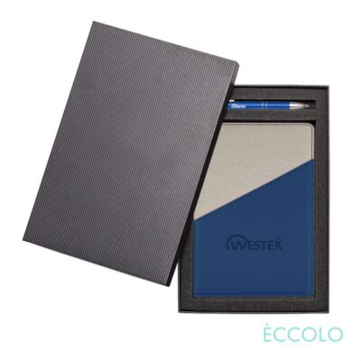 Eccolo® Tango Journal/Clicker Pen Gift Set - (M) Blue-1