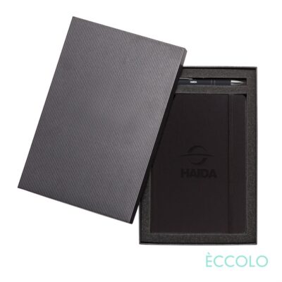 Eccolo® Techno Journal/Clicker Pen Gift Set - (M) Black