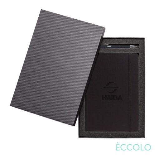 Eccolo® Techno Journal/Clicker Pen Gift Set - (M) Black-1