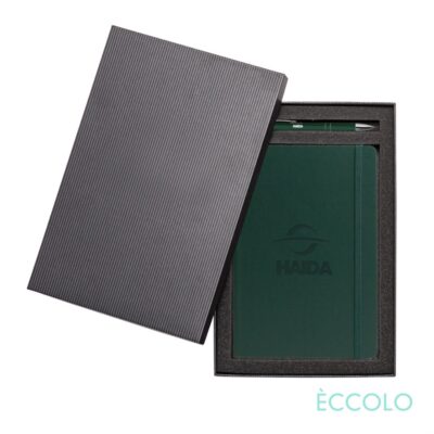 Eccolo® Techno Journal/Clicker Pen Gift Set - (M) Green