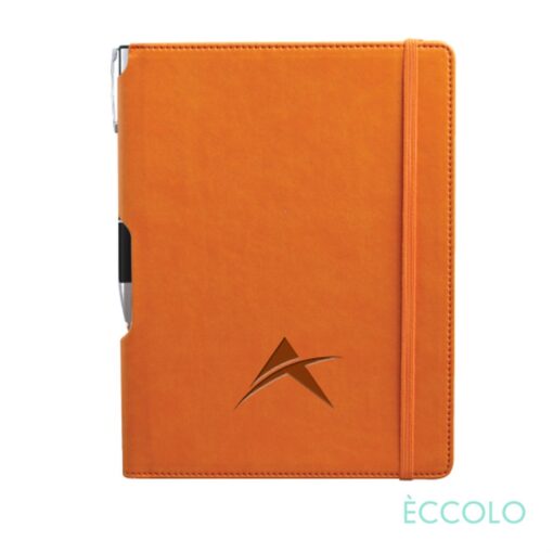 Eccolo® Tempo Journal/Clicker Pen - (M) Orange-1
