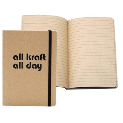 5" x 7" Recycled Kraft Perfect Bound Journal-1