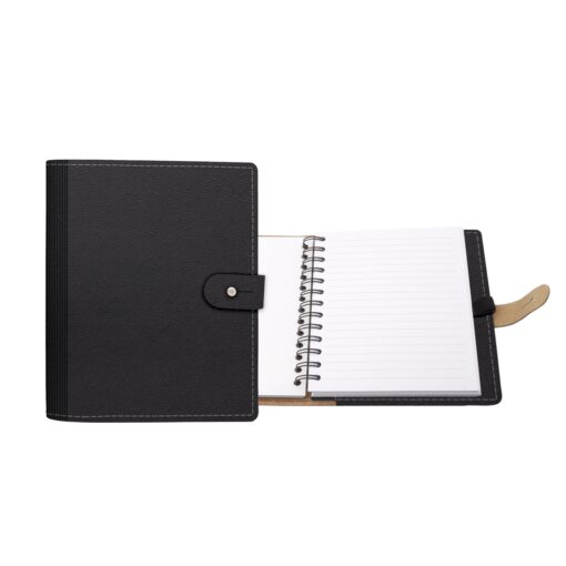 5" x 7" Madison Avenue Leather Spiral Slip-in Refillable Journal Notebook-3
