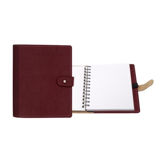5" x 7" Madison Avenue Leather Spiral Slip-in Refillable Journal Notebook-7