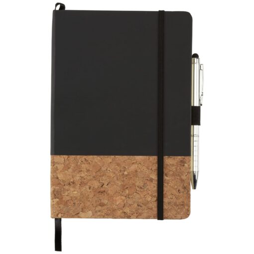 5.5" x 8.5" FSC Lucca Cork Hard Bound JournalBook®-3