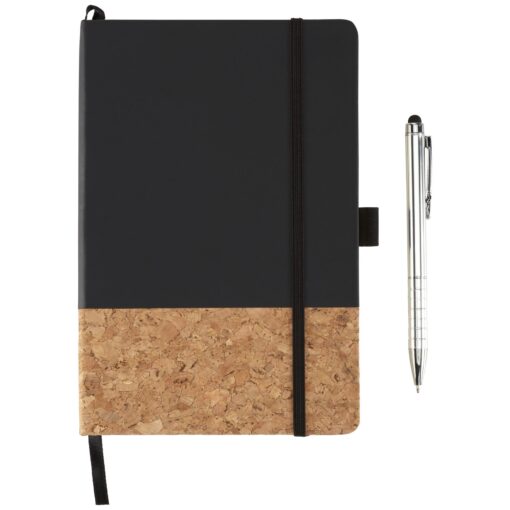 5.5" x 8.5" FSC Lucca Cork Hard Bound JournalBook®-4