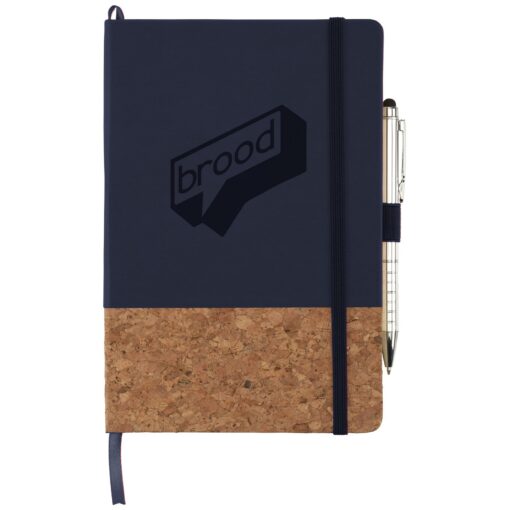5.5" x 8.5" FSC Lucca Cork Hard Bound JournalBook®-6