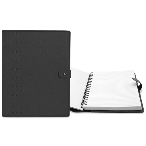 7" x 10" Madison Avenue Leather Spiral Slip-in Refillable Journal Notebook-7