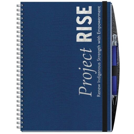 Academic Journal Planner w/Embossed Paperboard Cover w/Dynamic Pen (7"x10")-2