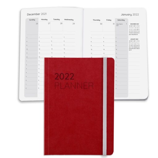 Boardroom Faux Leather Perfect Bound Weekly Planner Journal Book-10
