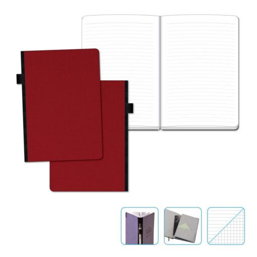 Contempo Bookbound Journal with Matching Color Flat Elastic-8