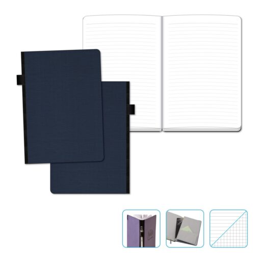 Contempo Bookbound Journal with Matching Color Flat Elastic-10