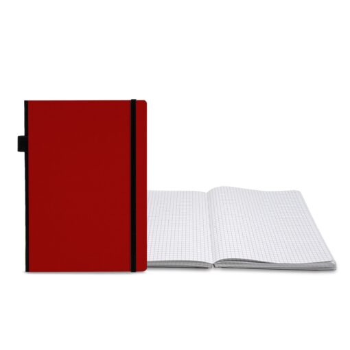 Contempo Bookbound Leather Cover Journal with Matching Color Flat Elastic Closure-7