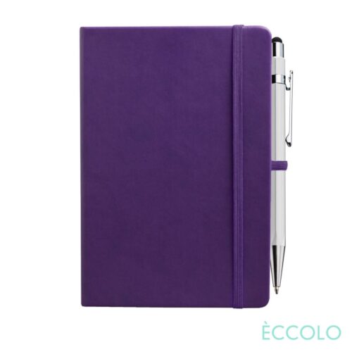 Eccolo® Cool Journal/Atlas Pen/Stylus Pen - (M) Purple-2