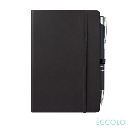 Eccolo® Cool Journal/Clicker Pen - (M) Black-2