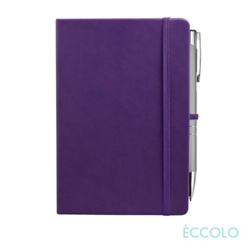 Eccolo® Cool Journal/Clicker Pen - (M) Purple-2