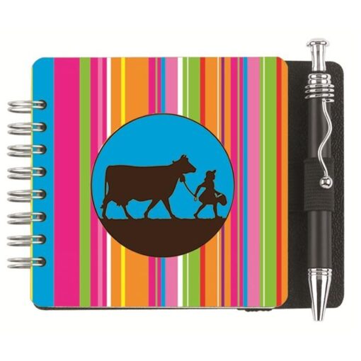 Gloss Square Journals w/Pen & Safe Back Cover (3 11/16")-3
