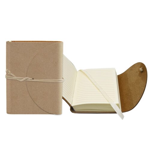 Leather Perfect Flap Book-Bound Journal - 3"x4"-8