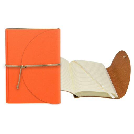 Leather Perfect Flap Book-Bound Journal - 4.75" X 6.75"-6