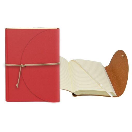 Leather Perfect Flap Book-Bound Journal - 4.75" X 6.75"-8