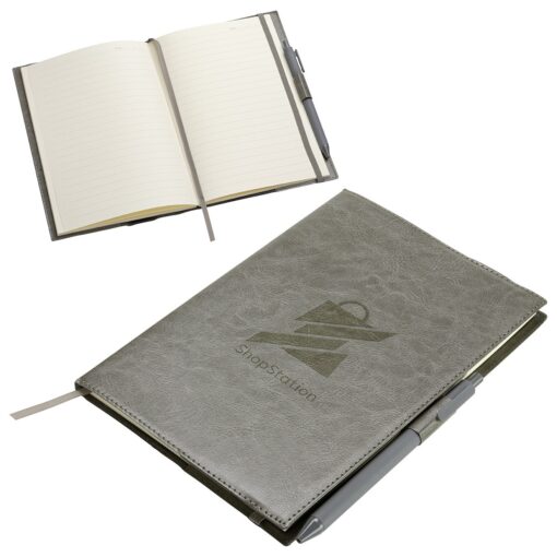 Conclave Refillable Leatherette Journal with Pen-7