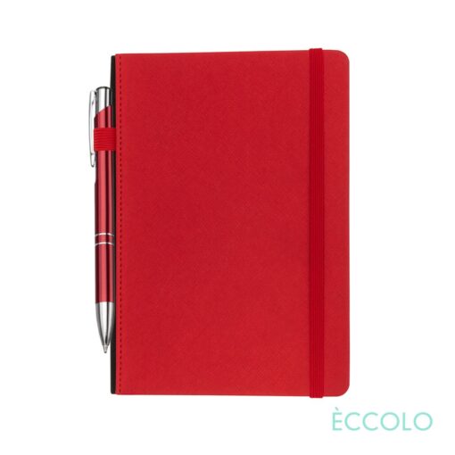 Eccolo® Memphis Journal/Clicker Pen - (M) Red-2