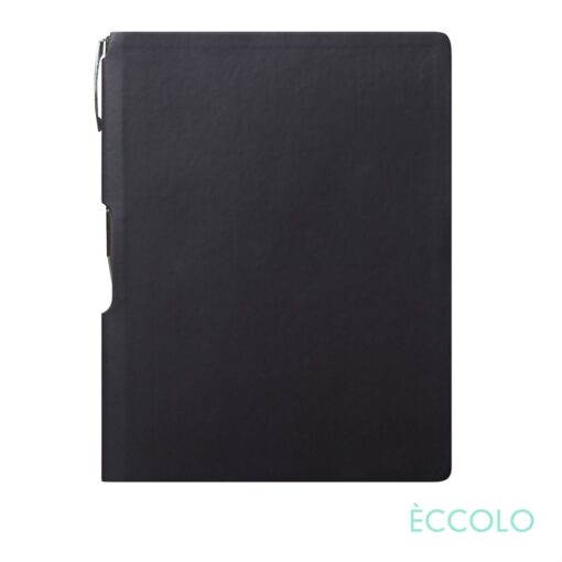 Eccolo® Groove Journal/Clicker Pen - (M) Black-2