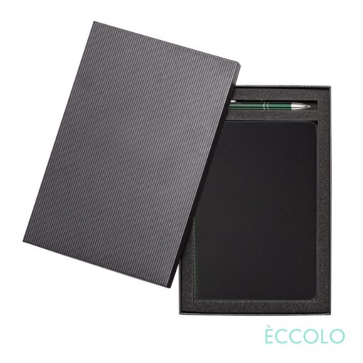 Eccolo® New Wave Journal/Clicker Pen Gift Set - (M) Green-2