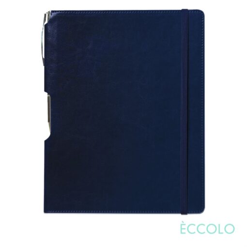 Eccolo® Rhythm Journal/Clicker Pen - (L) Navy Blue-2