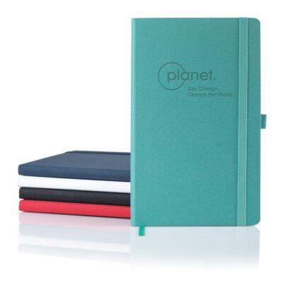 Oceano ECO rPET Medio White Recycled Pg Lined Journal-1