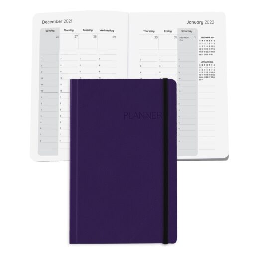 Senzabrite Faux Leather Perfect Bound Weekly Planner Journal Book-7